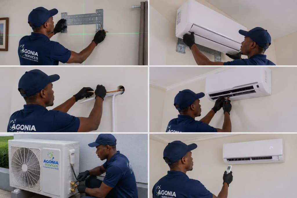 Montage de climatiseurs splits — AGONIA Services